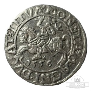 1556 metų Žygimanto Augusto 1/2 grašio