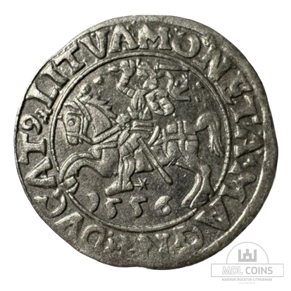 1556 metų Žygimanto Augusto 1/2 grašio
