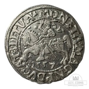 1557 metų Žygimanto Augusto 1/2 grašio