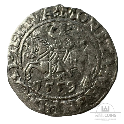 1559 metų Žygimanto Augusto 1/2 grašio