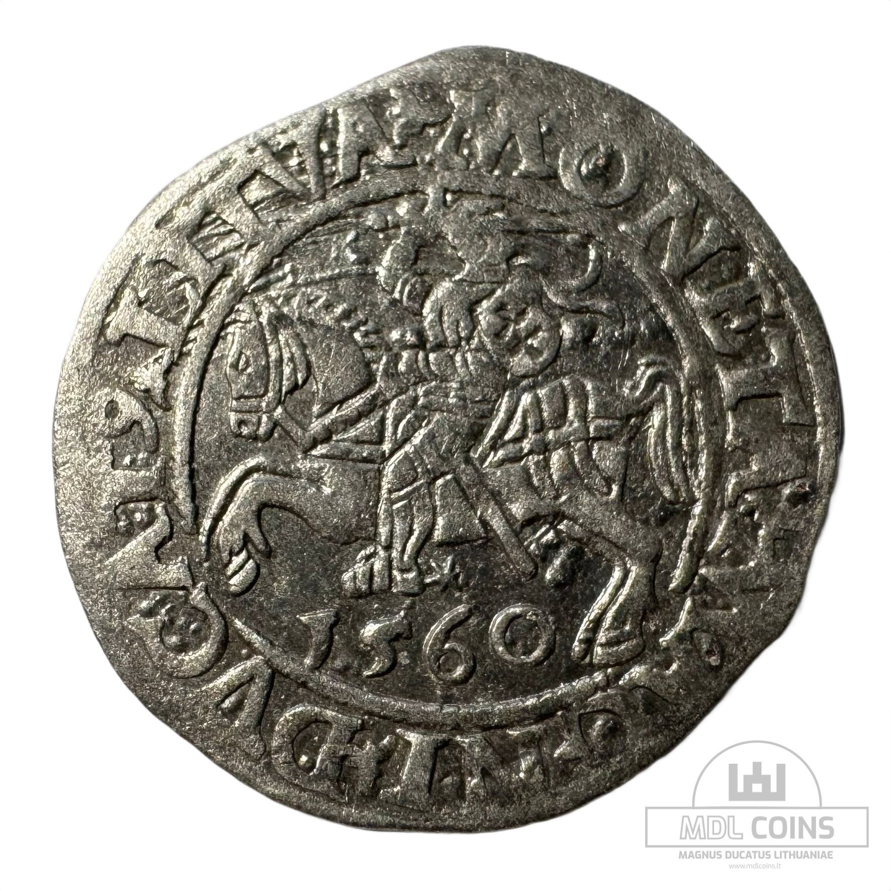 1560 metų Žygimanto Augusto 1/2 grašio