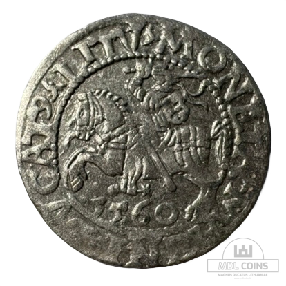 1560 metų Žygimanto Augusto 1/2 grašio