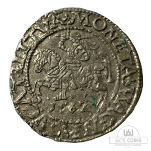 1562 metų Žygimanto Augusto 1/2 grašio - Dvigubas kalimas