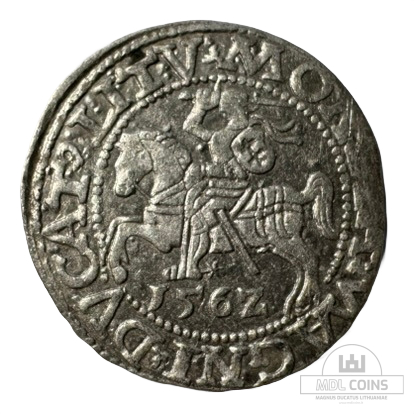 1562 metų Žygimanto Augusto 1/2 grašio