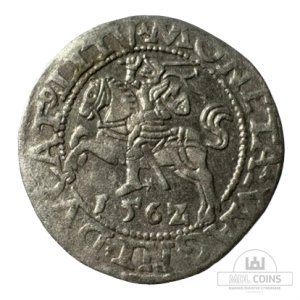 1562 metų Žygimanto Augusto 1/2 grašio