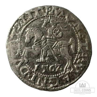 1562 metų Žygimanto Augusto 1/2 grašio