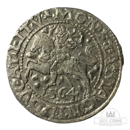 1564 metų Žygimanto Augusto 1/2 grašio