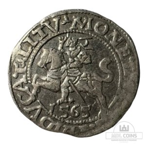 1565 metų Žygimanto Augusto 1/2 grašio