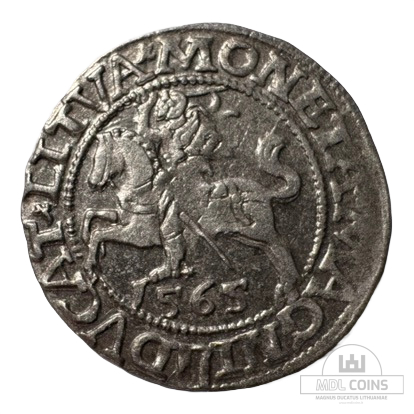 1565 metų Žygimanto Augusto 1/2 grašio