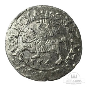 1556 metų Žygimanto Augusto 1/2 grašio - Dvigubas kalimas