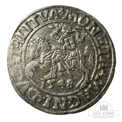 1548 metų Žygimanto Augusto 1/2 grašio