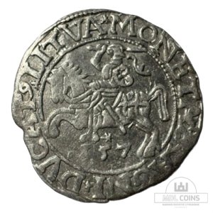 1557 metų Žygimanto Augusto 1/2 grašio