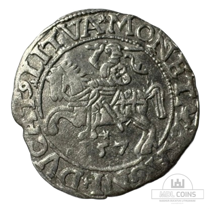 1557 metų Žygimanto Augusto 1/2 grašio