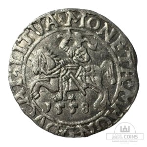 1558 metų Žygimanto Augusto 1/2 grašio