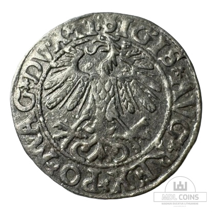 1558 metų Žygimanto Augusto 1/2 grašio - Image 2