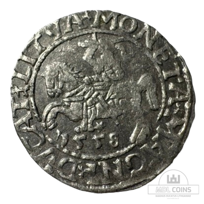 1558 metų Žygimanto Augusto 1/2 grašio