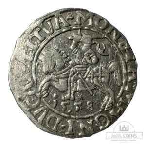 1558 metų Žygimanto Augusto 1/2 grašio