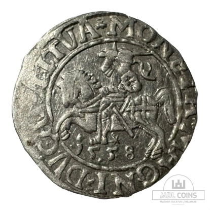 1558 metų Žygimanto Augusto 1/2 grašio