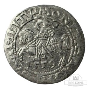 1559 metų Žygimanto Augusto 1/2 grašio