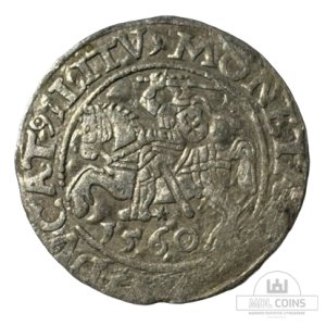 1560 metų Žygimanto Augusto 1/2 grašio