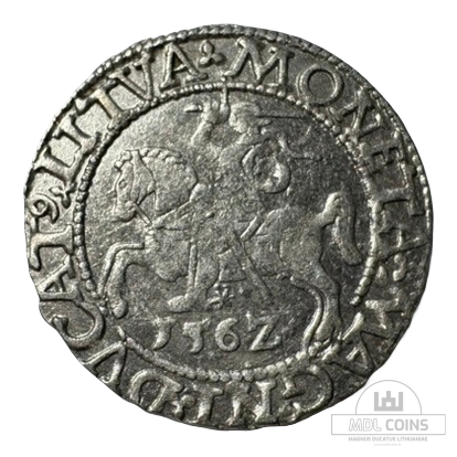 1562 metų Žygimanto Augusto 1/2 grašio