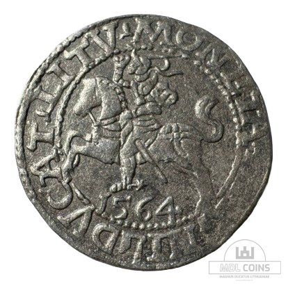 1564 metų Žygimanto Augusto 1/2 grašio