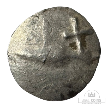 1395-1396 metų Vytauto Didžiojo 1/2 grašio - Didžioji "PECHIAT" - 5V tipas (0,98 g) - Image 2