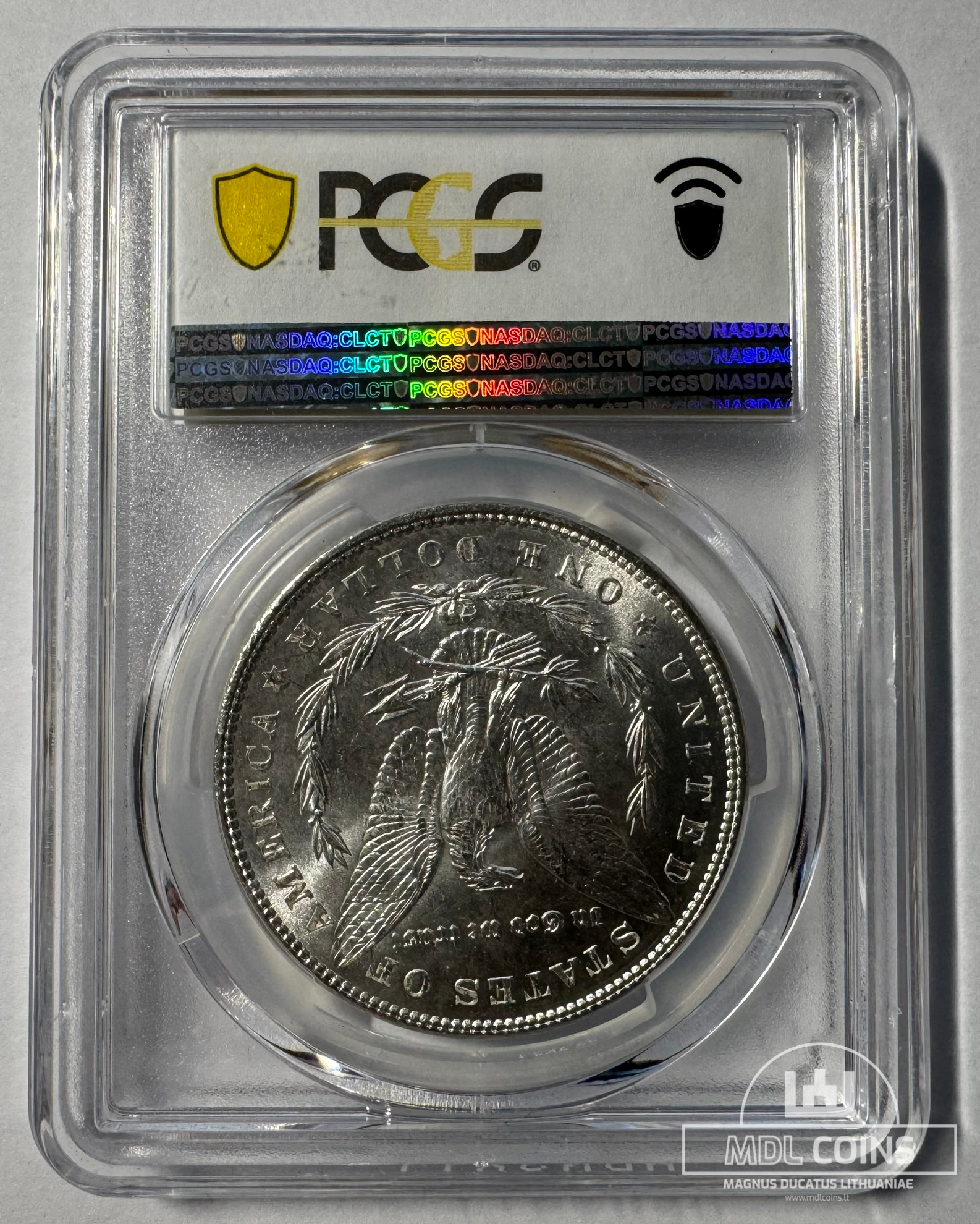 JAV - 1886 metų 1 doleris - "Morganas" - PCGS MS62 - (Sidabras 900 / 26,73 g) - Image 3