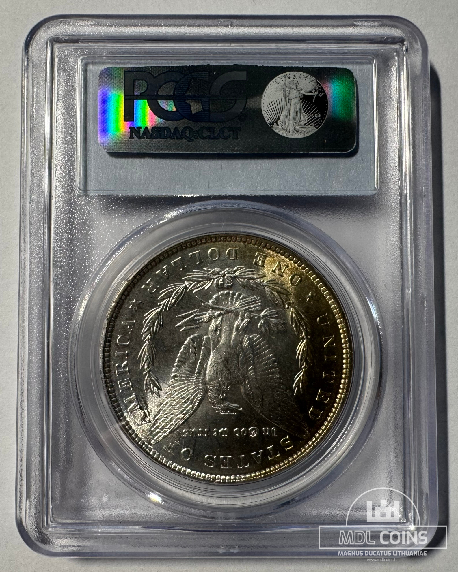 JAV - 1886 metų 1 doleris - "Morganas" - PCGS MS62 - (Sidabras 900 / 26,73 g) - Image 3