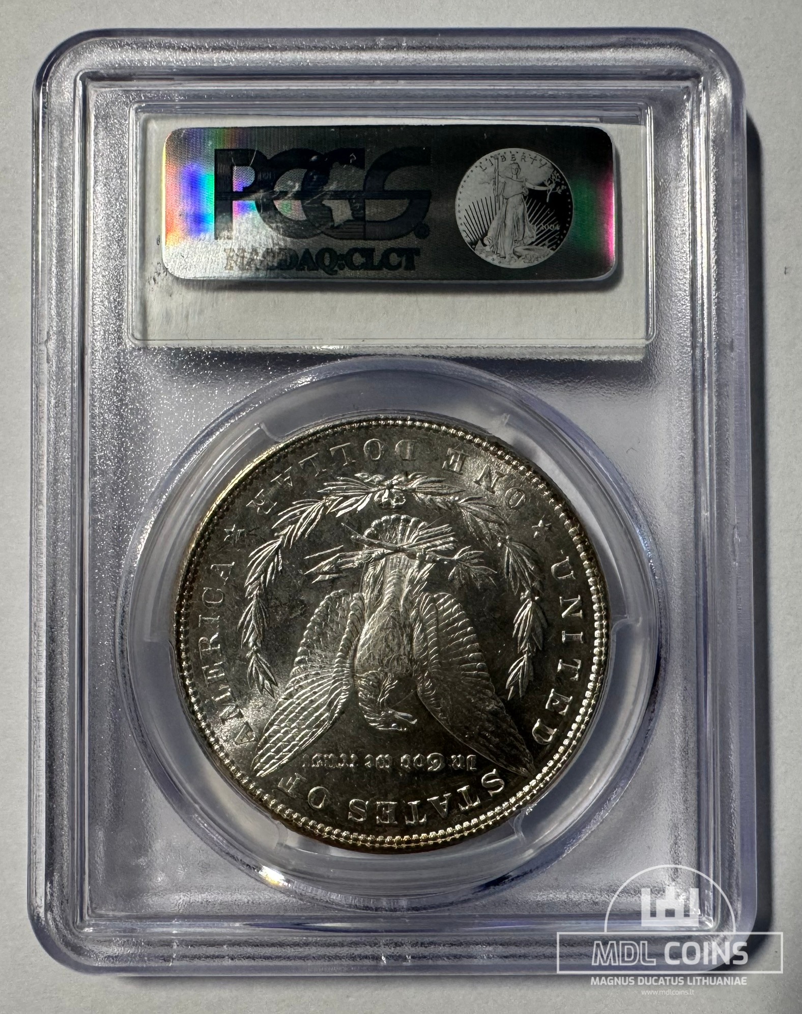 JAV - 1886 metų 1 doleris - "Morganas" - PCGS MS62 - (Sidabras 900 / 26,73 g) - Image 3