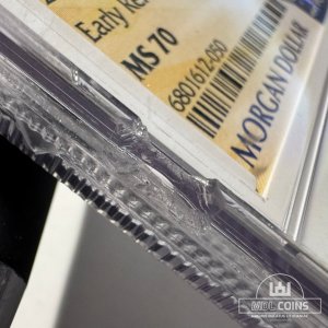 Alternative view of JAV - 2023 metų 1 doleris - "Morganas" - NGC MS70 - "MORGAN DOLLAR" - (Sidabras 999 / 26,715 g) - SLABAS SU DEFEKTU