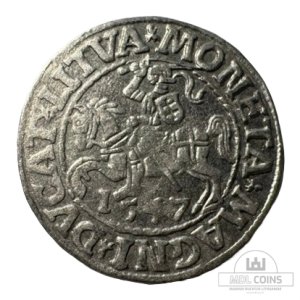 1547 metų Žygimanto Augusto 1/2 grašio