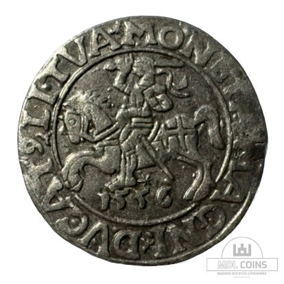 1556 metų Žygimanto Augusto 1/2 grašio