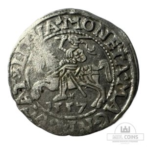 1557 metų Žygimanto Augusto 1/2 grašio