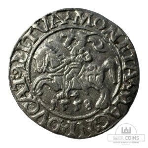 1558 metų Žygimanto Augusto 1/2 grašio