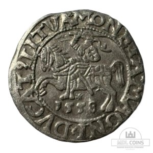 1558 metų Žygimanto Augusto 1/2 grašio
