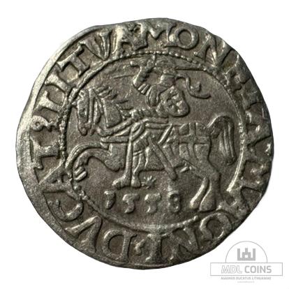 1558 metų Žygimanto Augusto 1/2 grašio