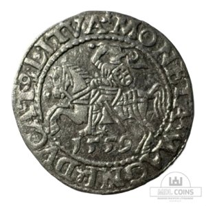 1559 metų Žygimanto Augusto 1/2 grašio