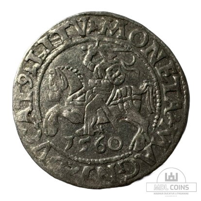 1560 metų Žygimanto Augusto 1/2 grašio