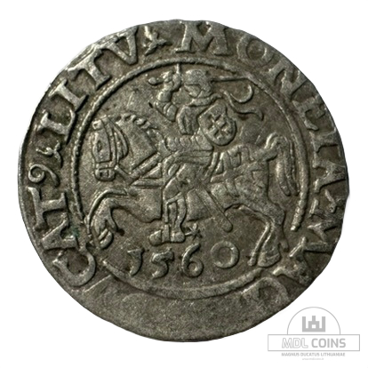 1560 metų Žygimanto Augusto 1/2 grašio