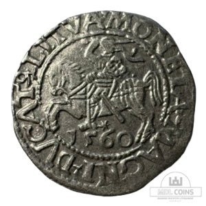 1560 metų Žygimanto Augusto 1/2 grašio